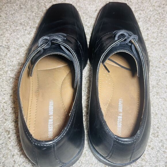 Johnston &  Murphy Men's Dress Shoes Size 9 Leather Black - Picture 4 of 8